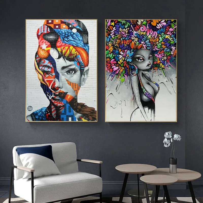 

Modern Street Art Wall Pictures For living Room Posters And Prints Graffiti Art Canvas Prints Canvas Paintings Home Wall Decor