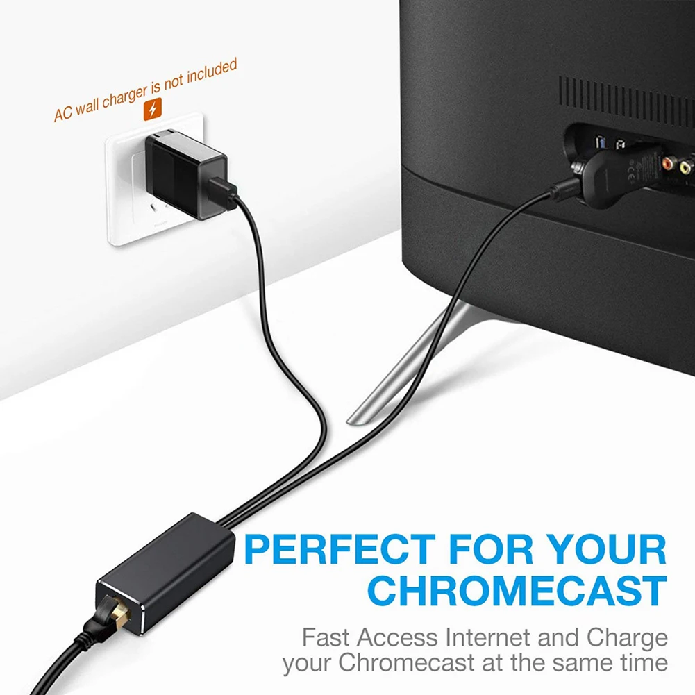Адаптер Ethernet RJ45 микро-USB для офисных компьютеров товары Fire TV Google Home Mini Chromecast Ultra |