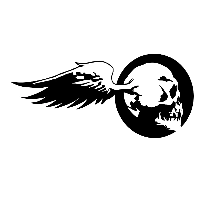 

40401# Die-Cut Vinyl Decal Skull Car Sticker Waterproof Auto Decors on Car Body Bumper Rear Window
