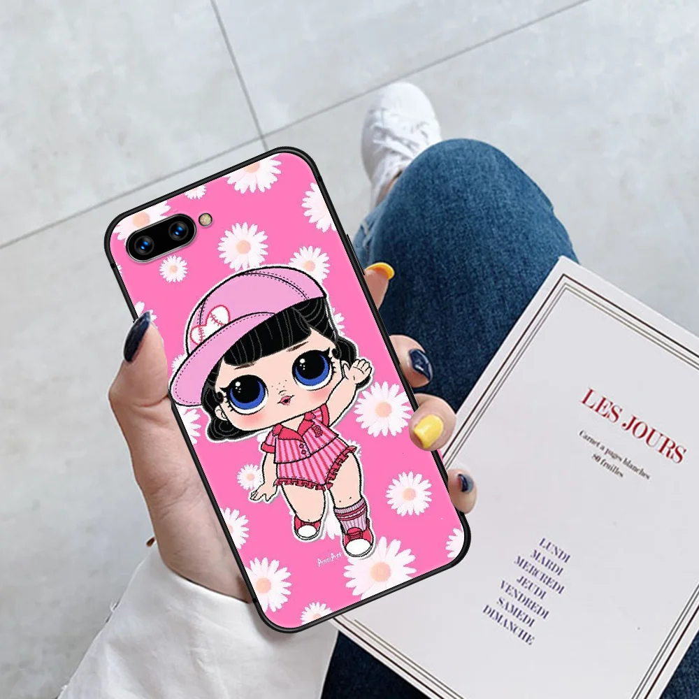 

Cartoon Cute Lols Dolls Girls Phone Case Cover Hull For HUAWEI Honor 6A 7A 7C 8 8A 8S 8x 9 9x 10 10i 20 Lite Pro black