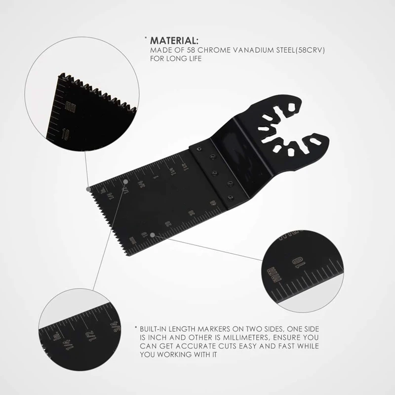 

HLZS-21Pcs Oscillating Saw Blades Metal Wood Multitool Blades Quick Release Cutting Blade