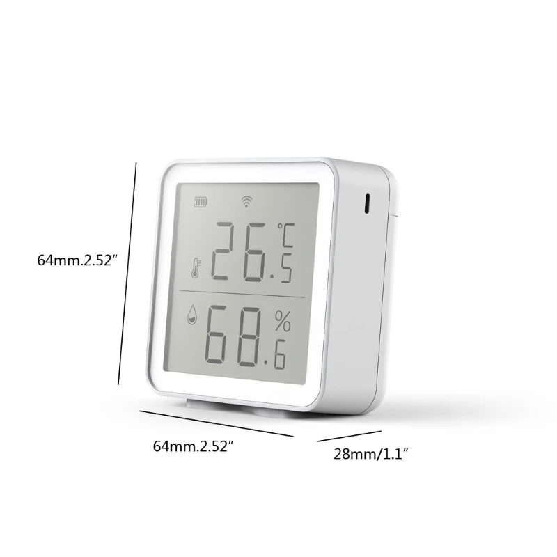 

WIFI Temperature And Humidity Sensor With LCD Screen Display Home Temperature