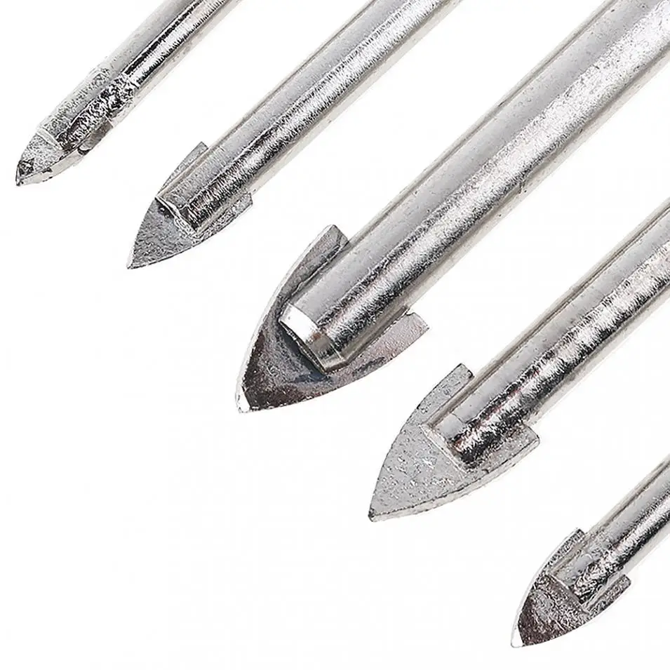 

5pcs Glass Marble Porcelain Spear Head Ceramic Tile Drill Bits Set for Electric Drill