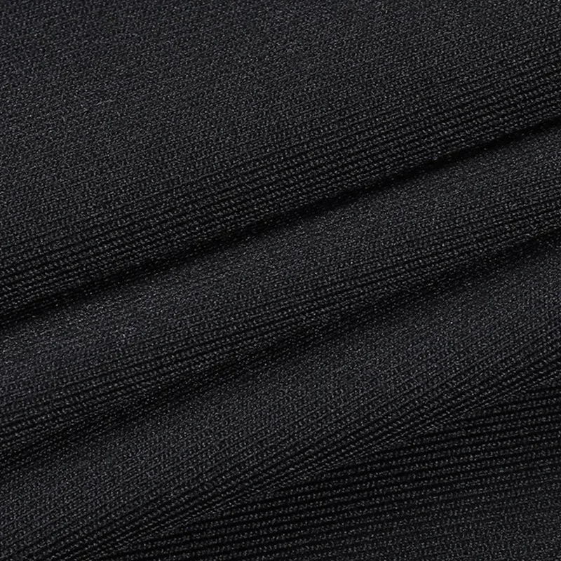 

Women's Small Sling-Style Sexy Solid Color Halter V-Neck Half-High Collar Slim-Fit Chest Wrap Tights Black