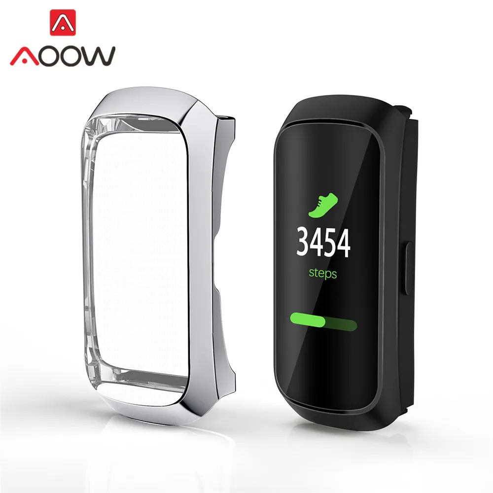 Всестороннее покрытие из ТПУ защитный чехол для samsung Galaxy Fit R370 анти-защита от падения крышка оболочки ремешок аксессуары - Цвет ремешка: Silver