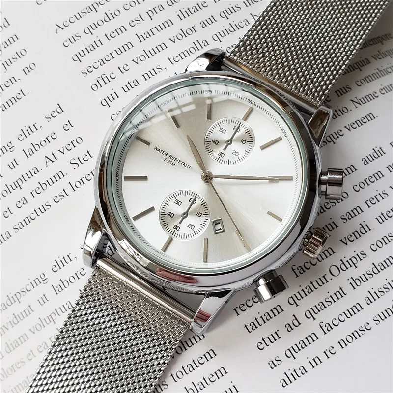 

AAA + Crystal Mirror Men Watch Military Waterproof Sports Clock Brand Boss Watch Top High Quality Reloj de hombre Montre homme