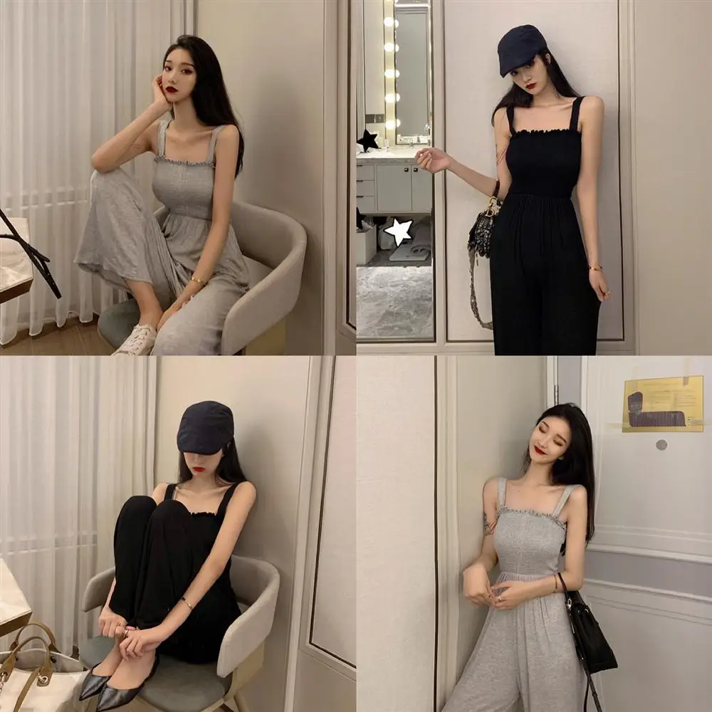 

Make firm offers new joker cultivate one's morality show thin straps detachable strapless wide-legged pants long connected with