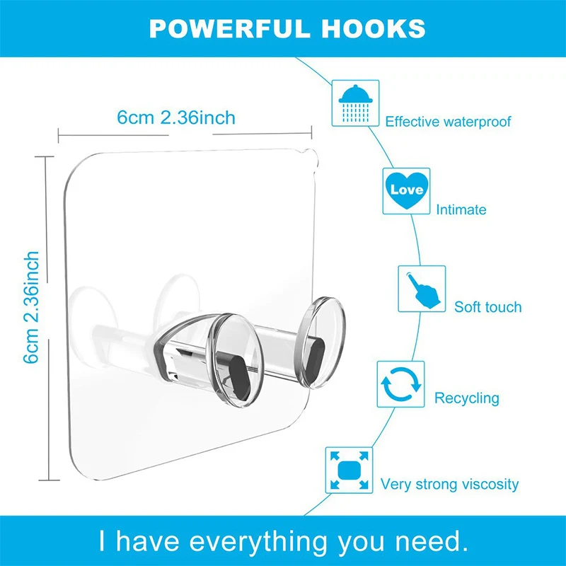

1/5pcs Adhesive Wall Hooks Punch-free Power Plug Socket Holder Kitchen Stealth Storage Hook Bathroom Towel Strong Hanger