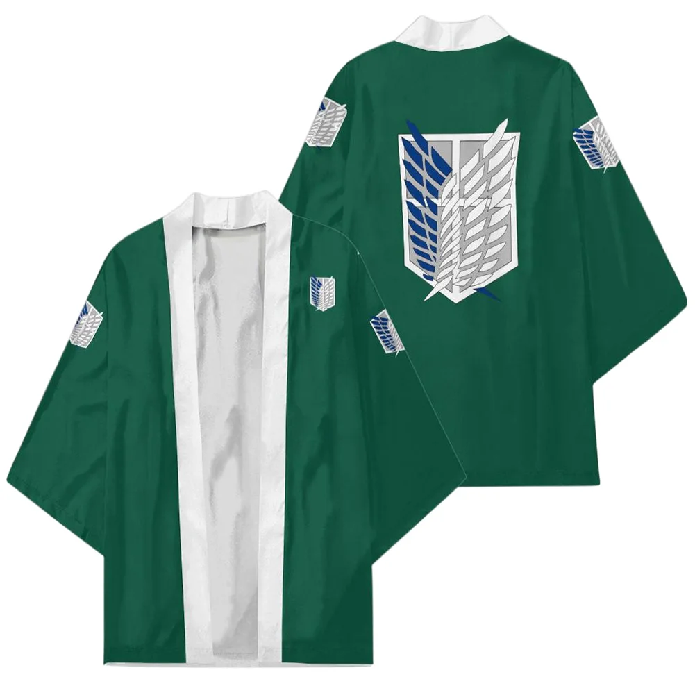 

Attack on Titan Cosplay Shingeki No Kyojin Survey Corps Shirt Cloak Robe Coat Jacket For Adult