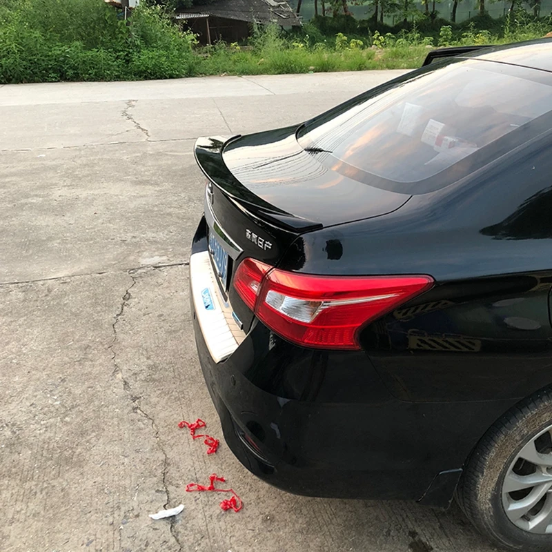 

Для Nissan Sylphy sentra спойлер 2012 13 14 15 16 17 18 лет ABS заднее крыло спортивные аксессуары