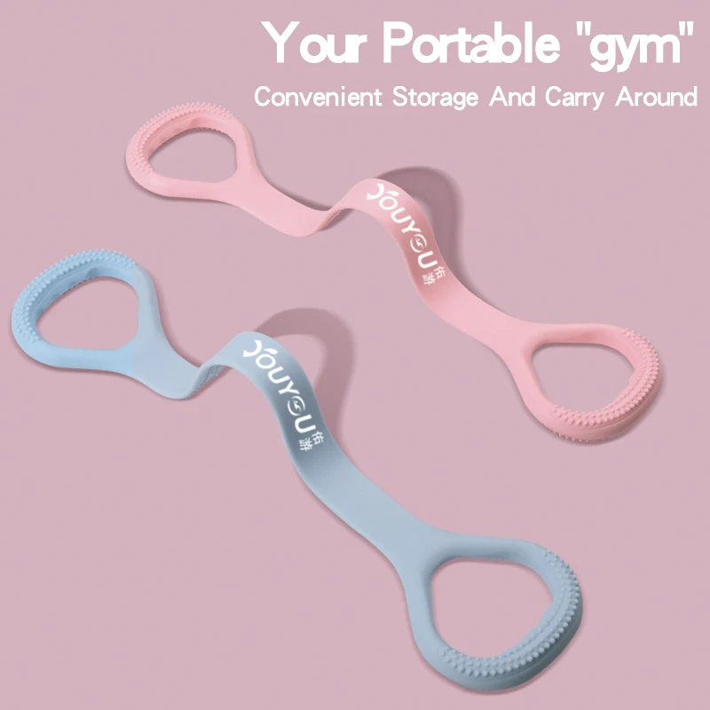 

Yoga Resistance Exercise Bands Pull Rope 8 Word Chest Expander Gym Fitness Equipment Elastic Muscle Training Tubing Tension Rop