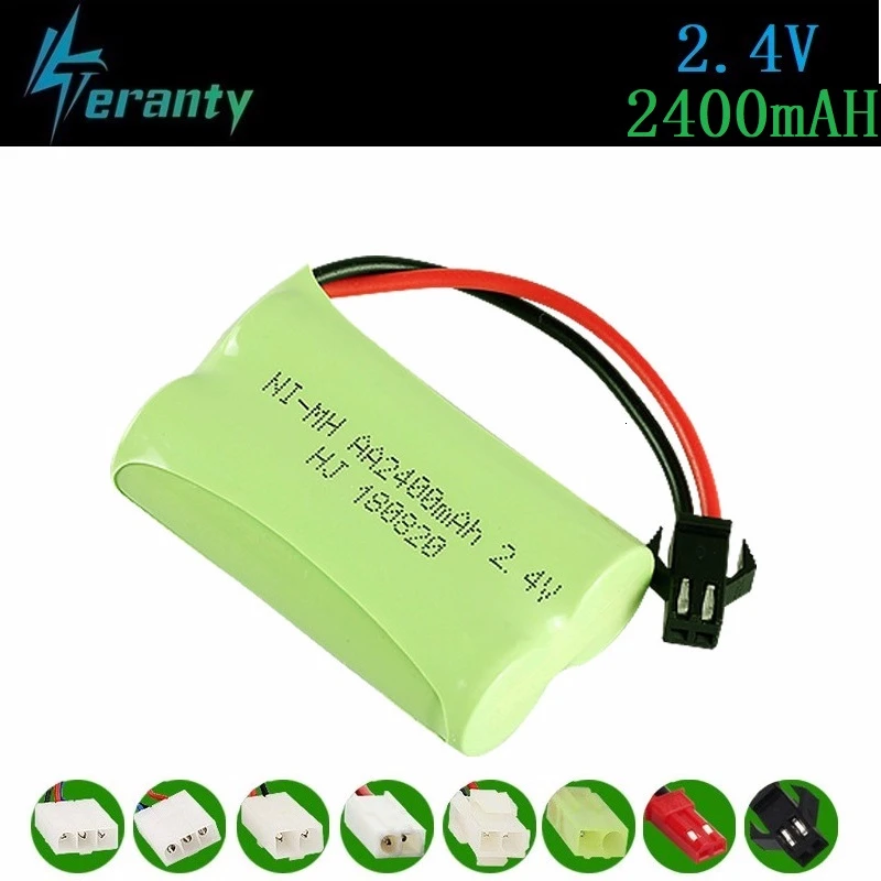 2400mah 2 4 v перезаряжаемая батарея для Rc игрушки машины танки роботы пистолет NiMH AA
