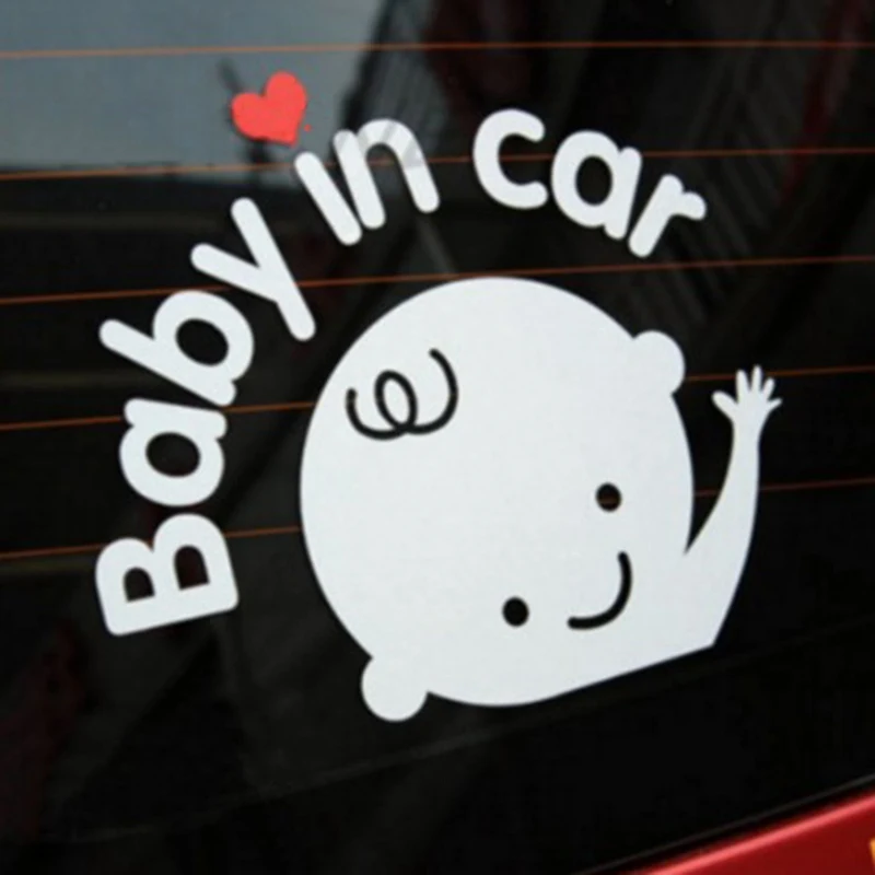 

Cute Baby Reflective Car Stickers Baby In Car Warning Stickers Auto Decal Night Reflective Baby Boy Car Sticker Car Accessories