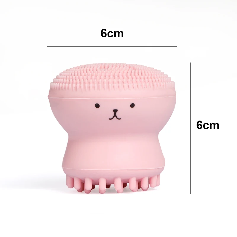 

Silicone Small Octopus Facial Cleansing Brushes Face Deep Cleaning Washing Brush Massage Beauty Instrument Clean Pores/exfoliate