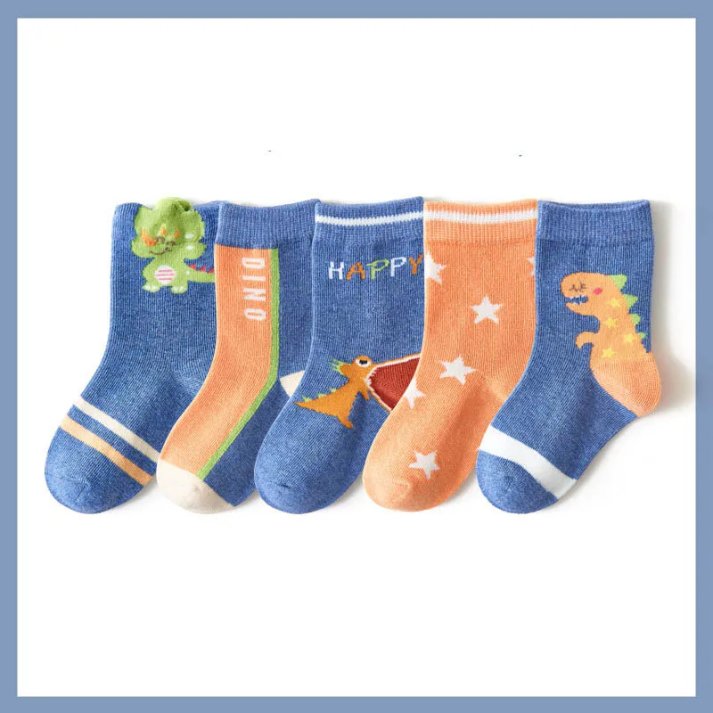 

for shuji-Children Cartoon Socks Set 5 pairs Kid Ruffles