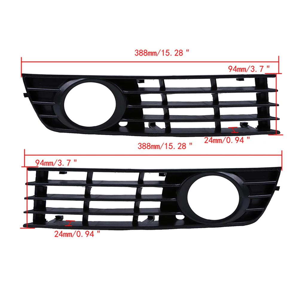 Решетки для переднего бампера автомобиля 1 пара противотуманные фары решетка