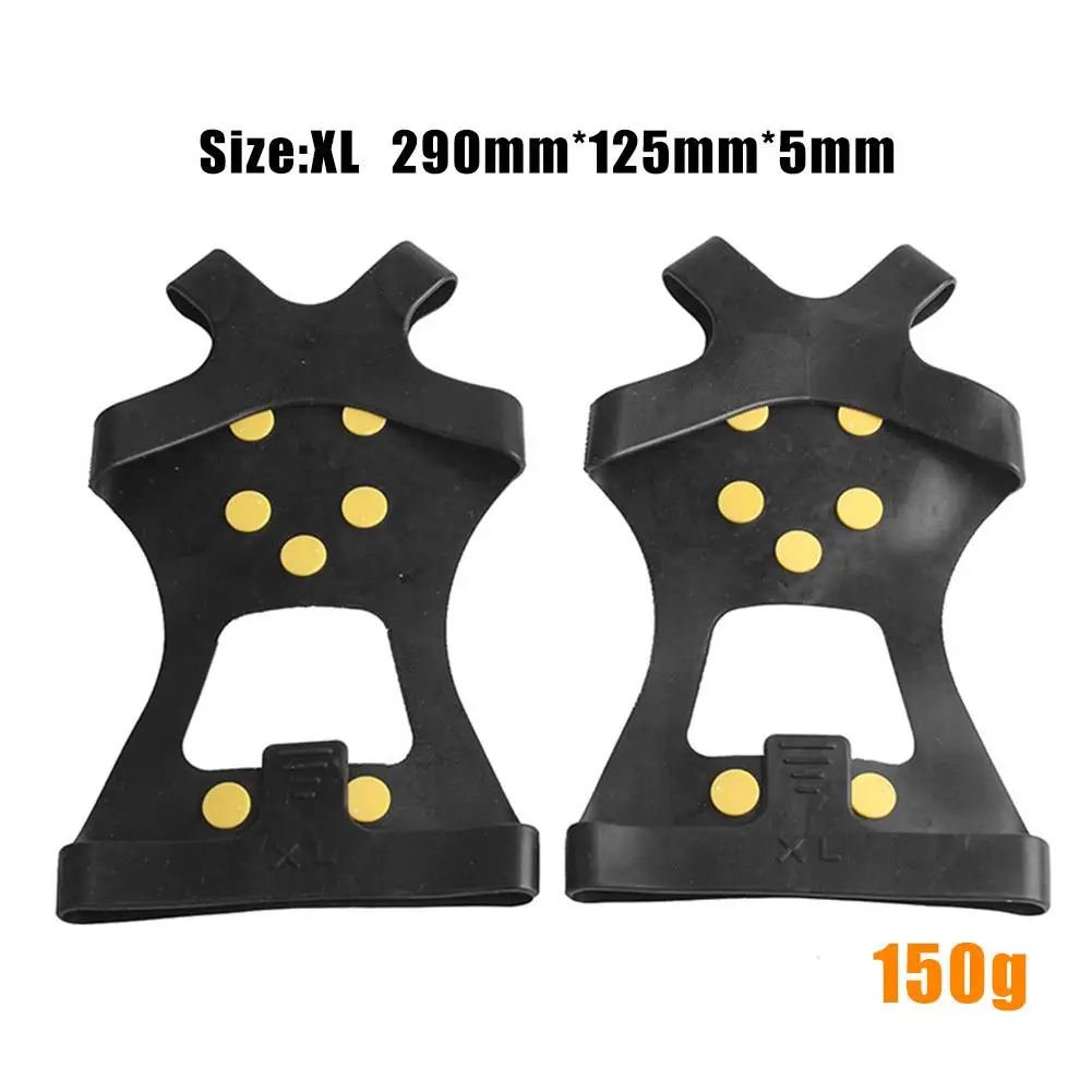 

Hot Sale Studs Shoe Cover Not Easy to Fall Off 10 Studs Shoe Spiked Grips Cleat Crampons Outdoor Climbing Anti Slip Shoes Cover