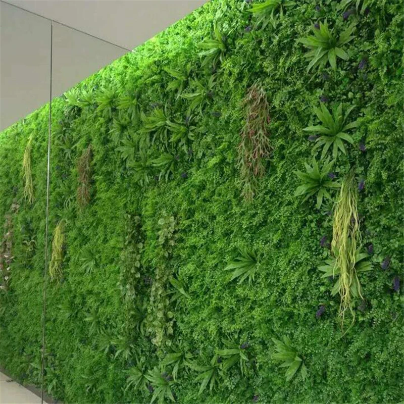 40x60cm Vivid Grass Mat Green Artificial Lawns plant wall wedding decoration greenery lawn plastic fake flowers balcony roof