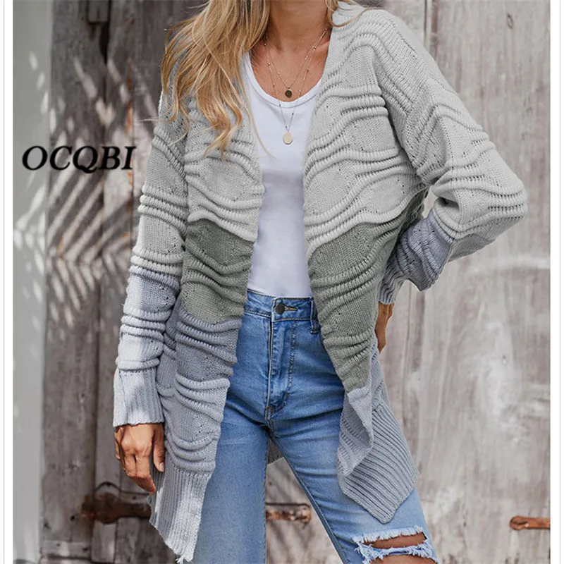 Женские свитера 2020 зимний Корейский кардиган Повседневный вязаный модный