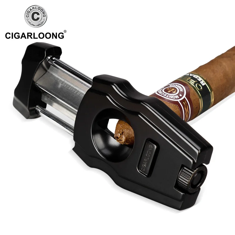 CIGARLOONG портативный металлический резак для сигар из нержавеющей стали Роскошные гаджеты шесть цветов на выбор V сигары резак CL-JV001