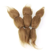 15g mohair hair accessories for reborn baby high quality brown shaggy hair girl doll accessories