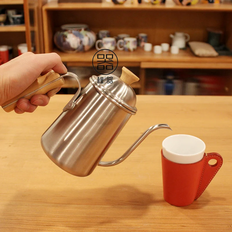 

Long Spout Coffee Pot Stainless Steel Large Capacity Gooseneck Drip Thin Mouth Coffee Pot Pour Over Vaso Cafe Coffeeware DG50CP