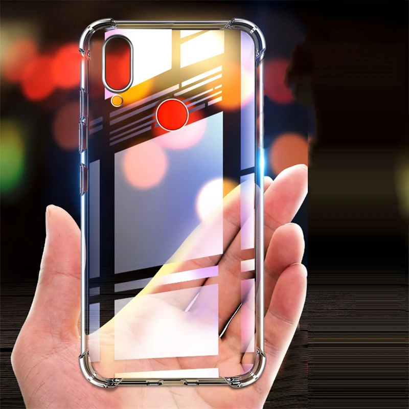 Противоударный чехол с подушкой безопасности для Huawei Y6 Pro Y7 Y9 Prime 2019 мягкая