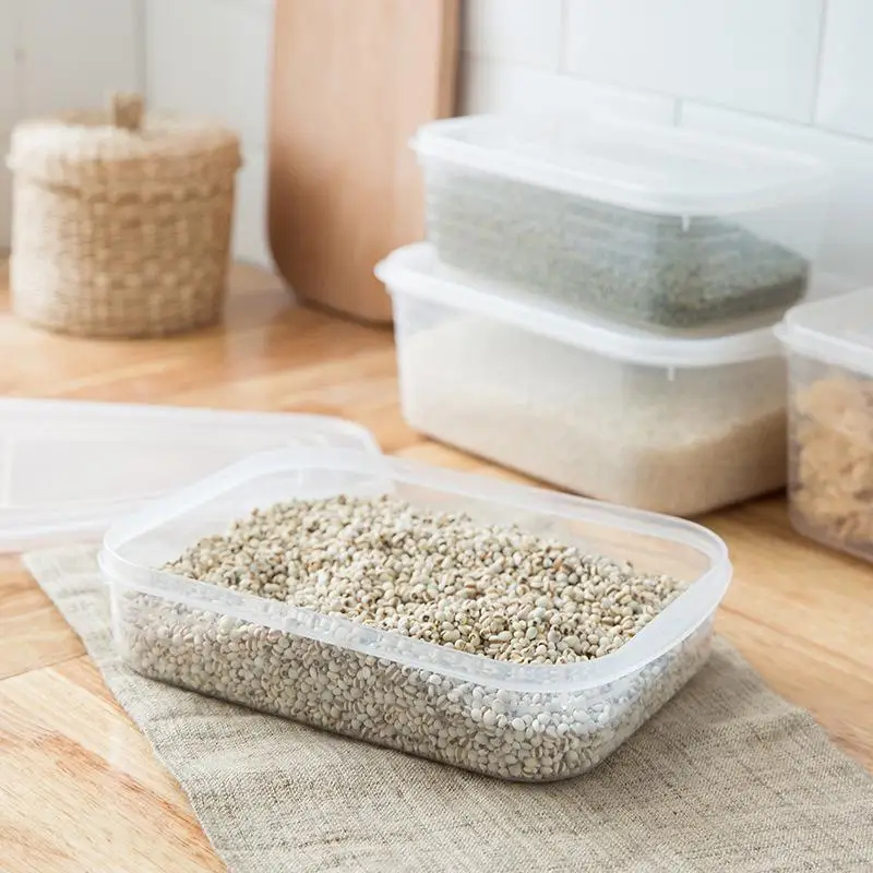 

Refrigerator Fresh-keeping Box Plastic Food Storage Case Vegetable Dried Fruit Sealed Boxes Snack Storage Box Cosmetic Organizer