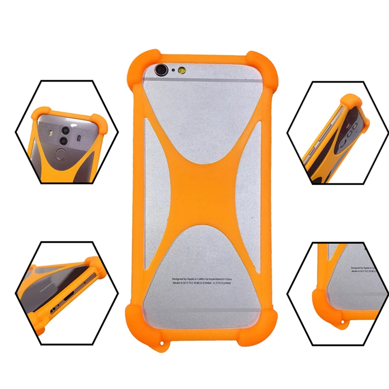 Чехол для Fly Life Compact 4G силиконовый защитный чехол-накладка мягкий эластичный