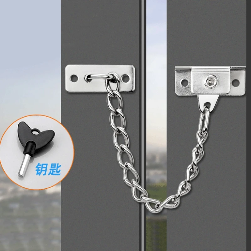 

Цепочка Из Нержавеющей Стали для окна замок скольжения ограничитель блокировки детской безопасности противоугонные замки домашнее оборуд...