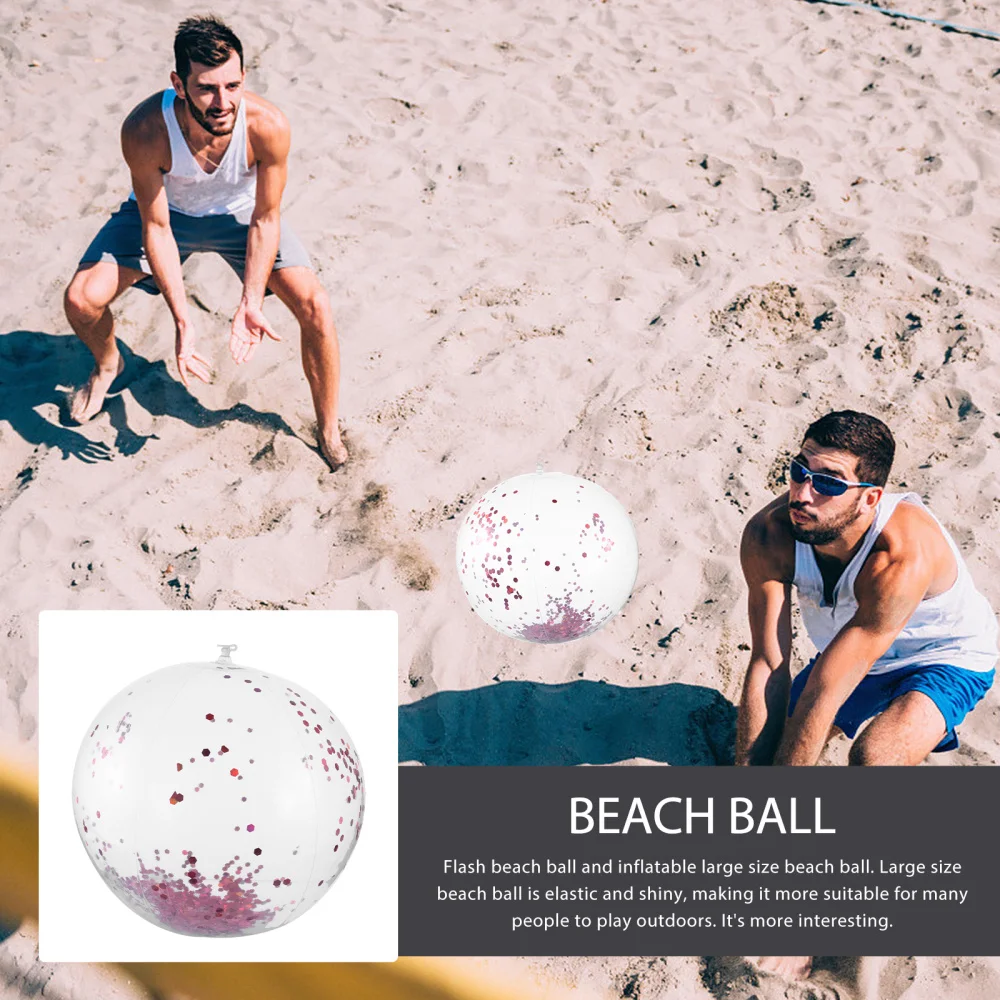 

4pcs Clear Beach PVC Transparent Sequin Kids Swimming Plaything