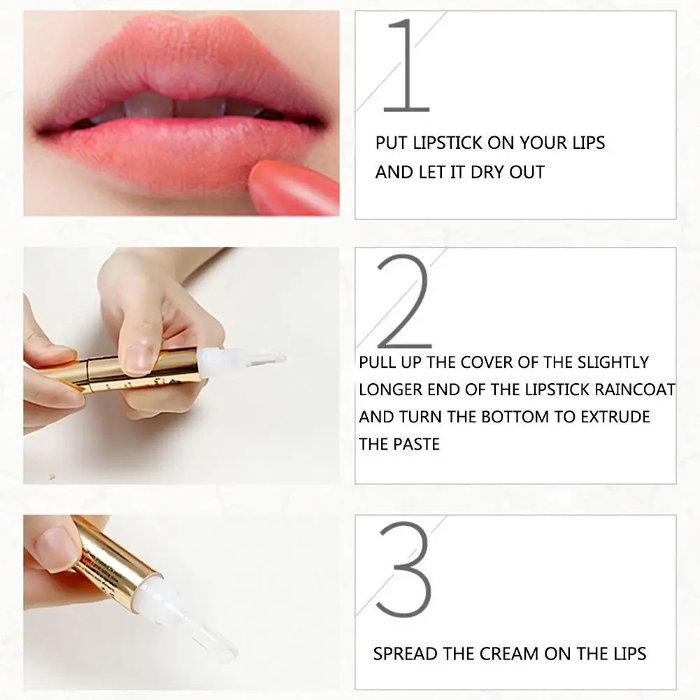 Модный хит продаж безпереводная губная помада для губ Regen Jas Waterdicht Geen Verkleuring