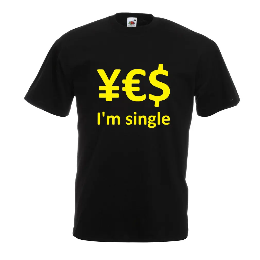 

Men's T-shi Sho Mouw Funny T-shis Men Y, I'm Single, Funny T Free Single Men, Clothing Men Summer Style