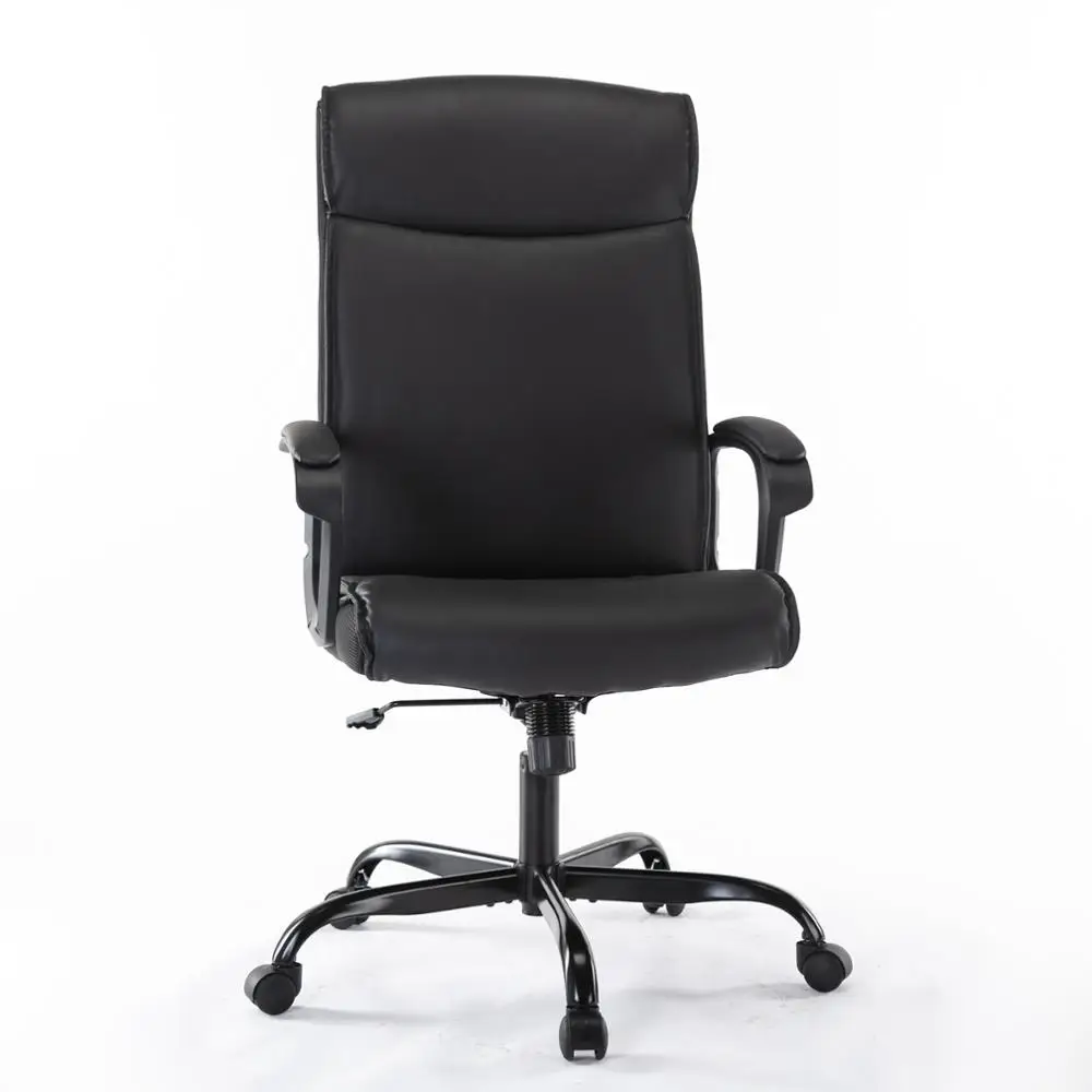 

SMUGDESK PU Leather Desk Chair Adjustable Task Chair High-Back Executive Swivel Chair with Armrests Headrest and Lumber Support