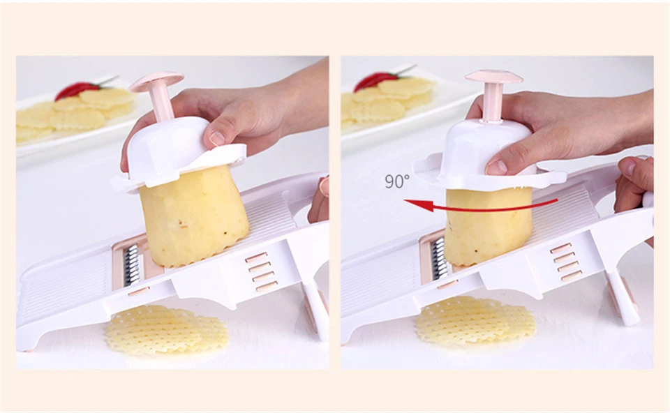 Mandoline Slicer Manual Vegetable Cutter with 5 Blade Potato Carrot Grater for Vegetable Onion Slicer Kitchen Tools Accessories