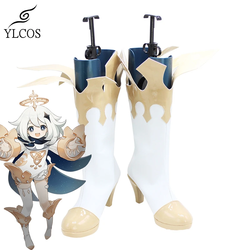 

Обувь для косплея Game Genshin Impact Paimon, модные ботинки для хэллоуивечерние, изготовленные на заказ