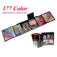 177 colors professional makeup eyeshadow palette matte shimmer eyeshadow lipstick concealer blush powder powder palette set