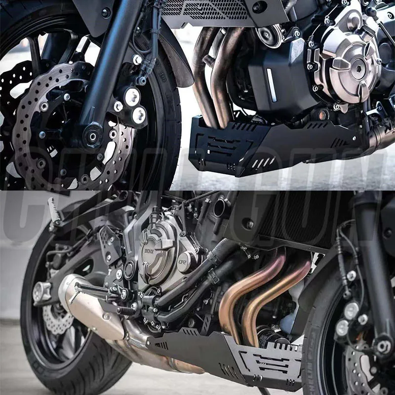 Motorcycle Chassis Expedition Engine Guard Skid Plate Protective Cover For YAMAHA MT07 MT-07 2014-2020 XSR700 18‘-20’ | Автомобили и