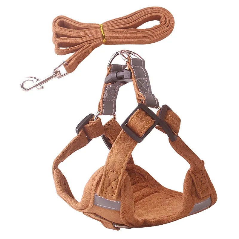

Pet Dog Harness New Breathable Reflective Small Dogs Harness And Leash Set Teddy Chamois Adjustable Cat Collar Leash Pet Product