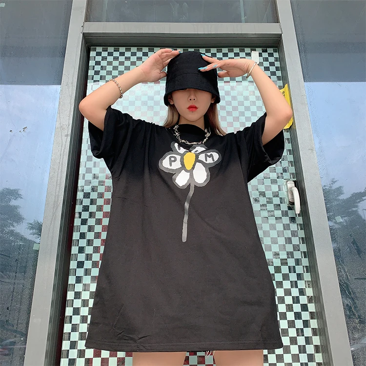 

Palm Angels 22SS new product daisy letter printing PA pure cotton short-sleeved men and women the same high street T-shirt 1454