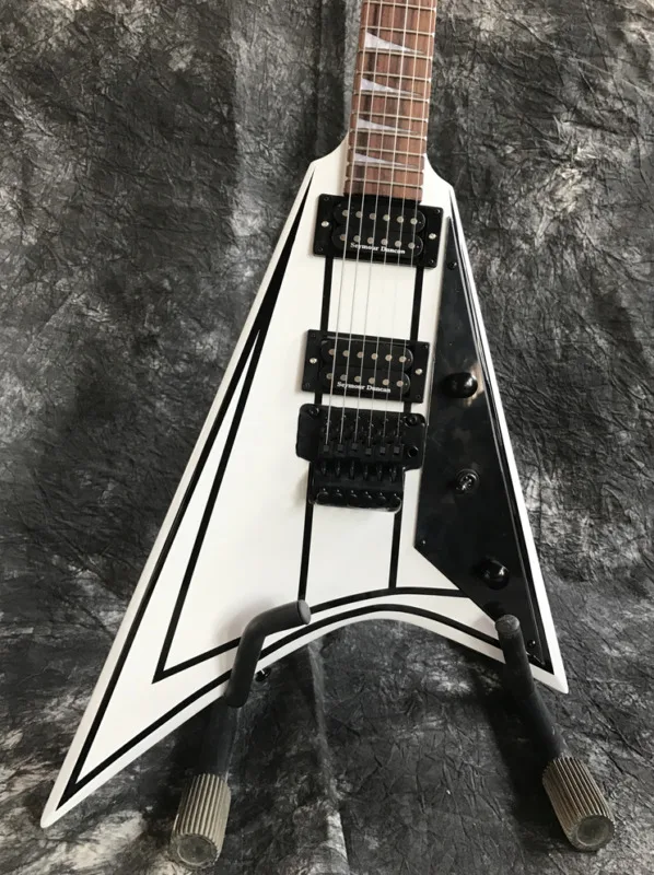 

Naughty Boy Flyv Dovetail White Electric Guitar High Quality Brand New Mahogany Body Handmade Guitar High Quality