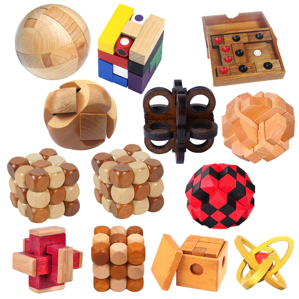 

Educational Wooden Toy Building Blocks to Fight Jack Ming Lock Ball Lock