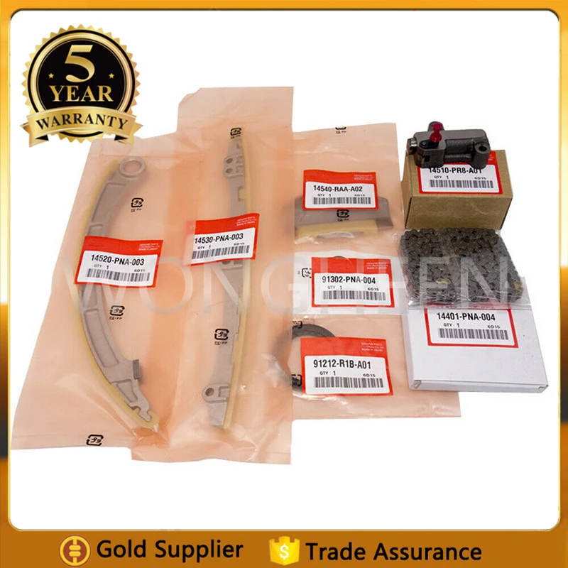 7 шт. OEM комплект цепи синхронизации 14520 PNA 003 Подходит для Honda Accord 2.4L Civic K20Z3 K20A3 K20Z1