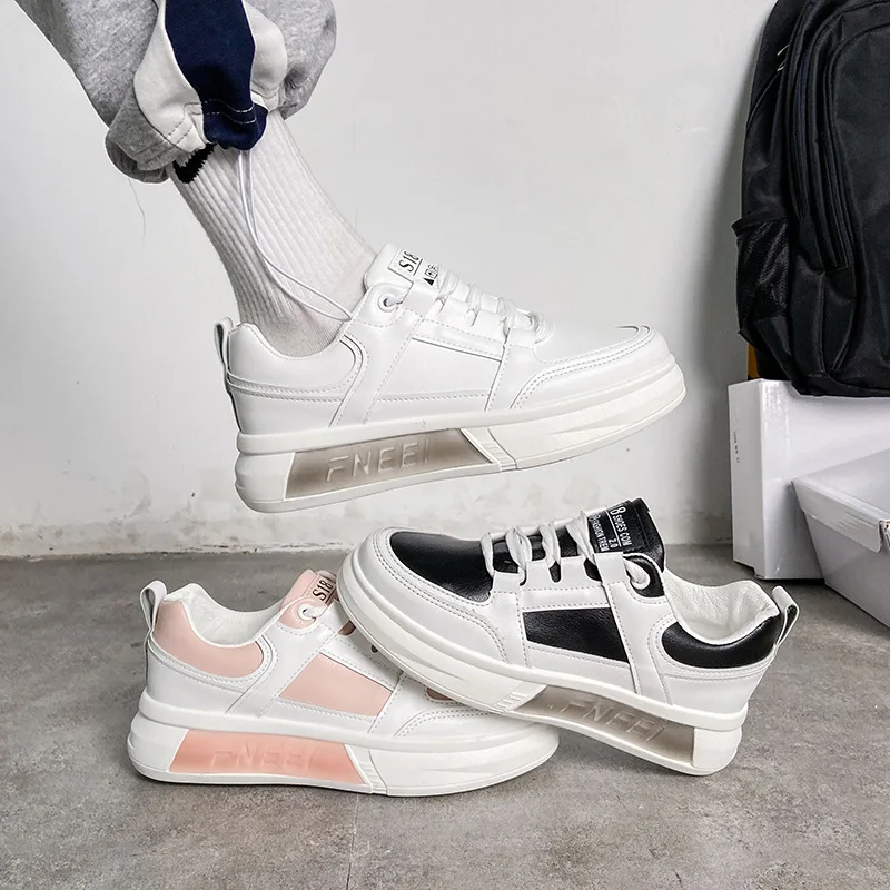 

Women's Shoes White Shoes 2021 Spring New Platform Leisure Sports Female Student Platform Running Board Shoes