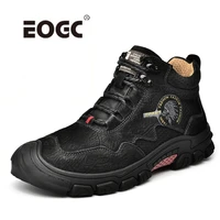 plus size genuine leather ankle snow boots men protective and wear resistant sole men boots comfort autumn winter shoes