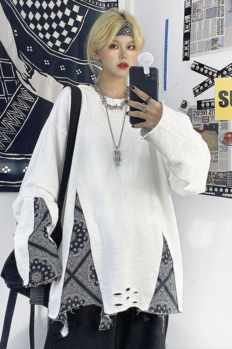 

Kpop Korean Style Hoodies for Girl Harajuku Patchwork Fall 2020 Women Clothing Crewneck Sweatshirt Long Sleeve Tops AA010S50