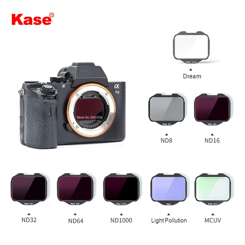 Встроенный ночной фильтр Kase MCUV/ND/нейтральный для камеры Sony A7 Series / A7R A7S A9 |