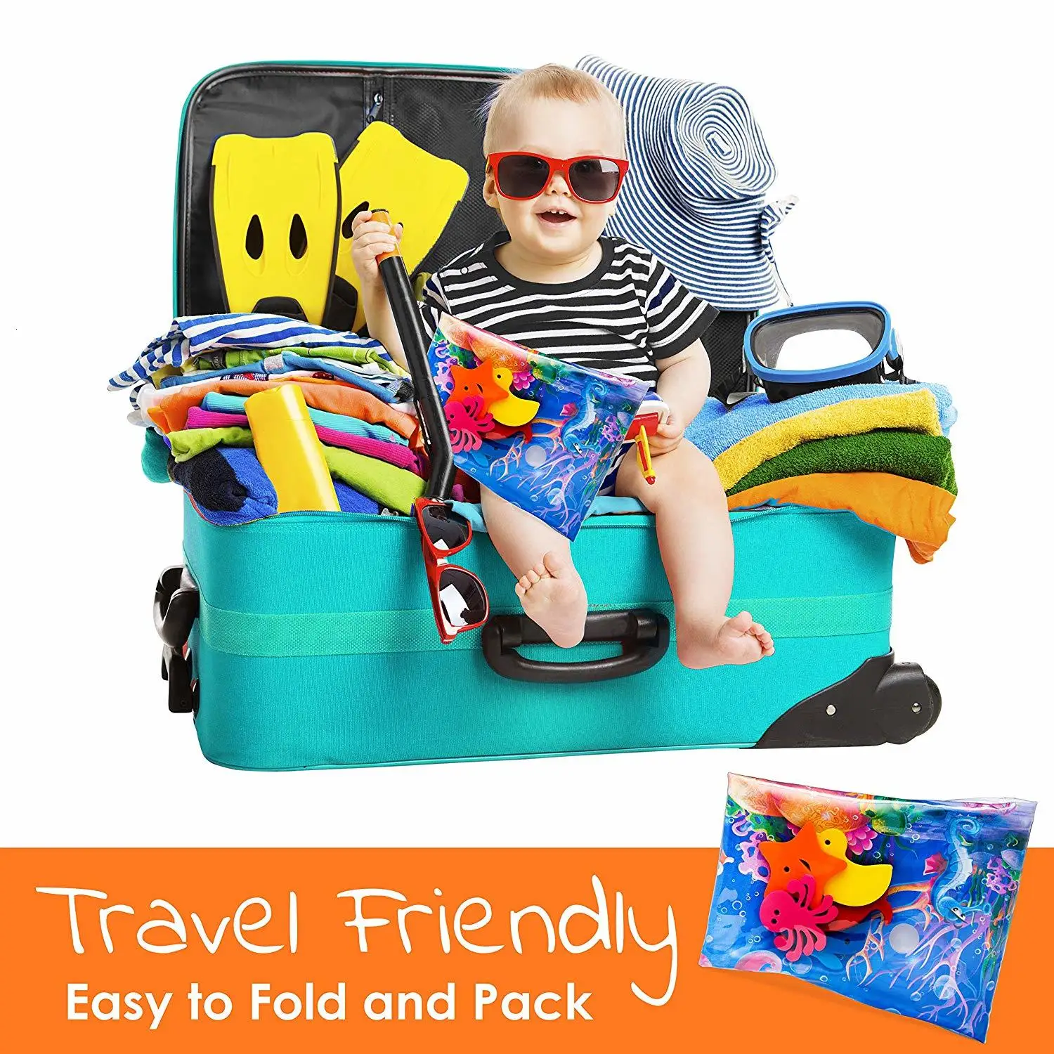 

Inflatable Tummy Time Premium Water Mat Infants Toddlers Is The Perfect Fun Time Activity Center Your Baby's Stimulation Growth