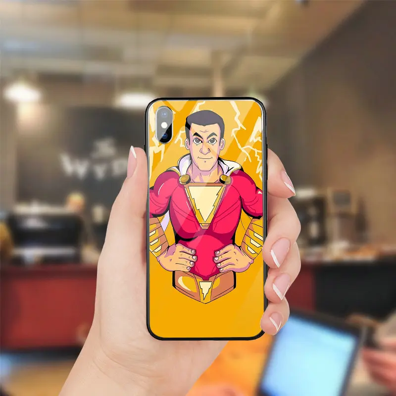 Shazam Blackadam мобильный телефон чехлы для iPhone 5 5S SE 8 7 6 6s Plus X XR XS Max растения Модный