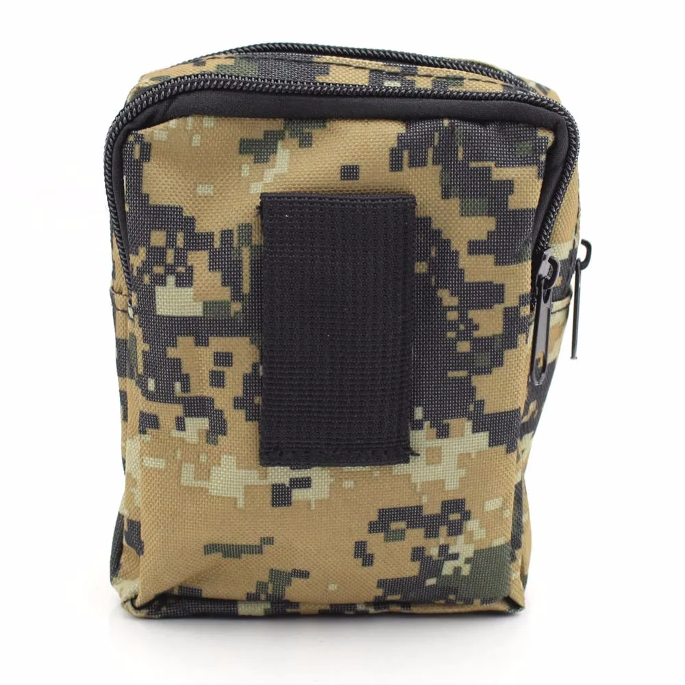 Outdoor Tactical MOLLE Bag Camping Multi-layer Kit Wearing Belt Accessories Bag Small Outdoor  Auxiliary Bag